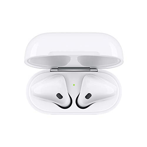 Apple AirPods (2nd Generation) Wireless Ear Buds, Bluetooth Headphones with Lightning Charging Case Included, Over 24 Hours of Battery Life, Effortless Setup for iPhone