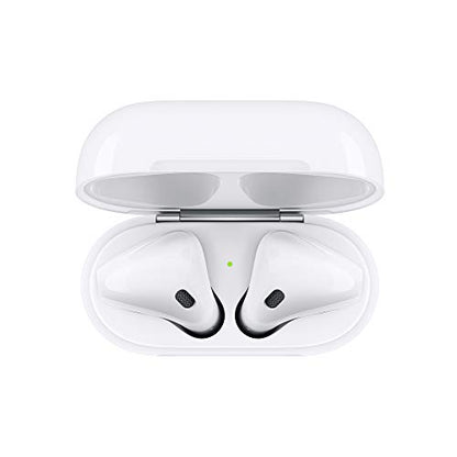 Apple AirPods (2nd Generation) Wireless Ear Buds, Bluetooth Headphones with Lightning Charging Case Included, Over 24 Hours of Battery Life, Effortless Setup for iPhone