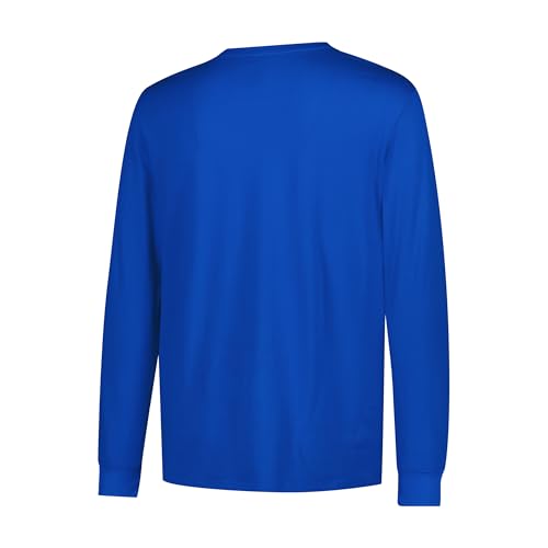 Ultra Game NFL Men's Active Quick Dry Long Sleeve T-Shirt, New York Giants, Team Color, Small