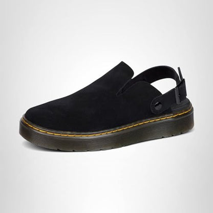 Dr. Martens Unisex Carlson Mule, Black E.H Suede Mb, 6 US Men