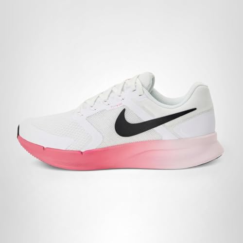 Nike Women's Run Swift 3 Road Running Shoes, White/Black-Pearl Pink-Peony, 9