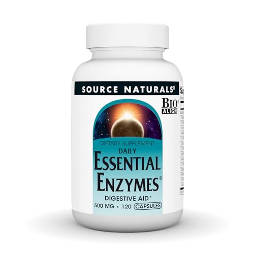 Source Naturals Daily Essential Enzymes, 500 mg - 120 Capsules