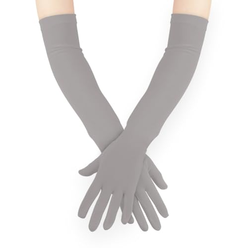 Comfecto UV UPF 50+ Sun Protection Anti-skid Driving Gloves Women, Grey