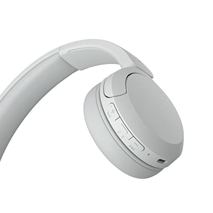 Sony WH-CH520 Wireless Headphones Bluetooth On-Ear Headset with Microphone, White