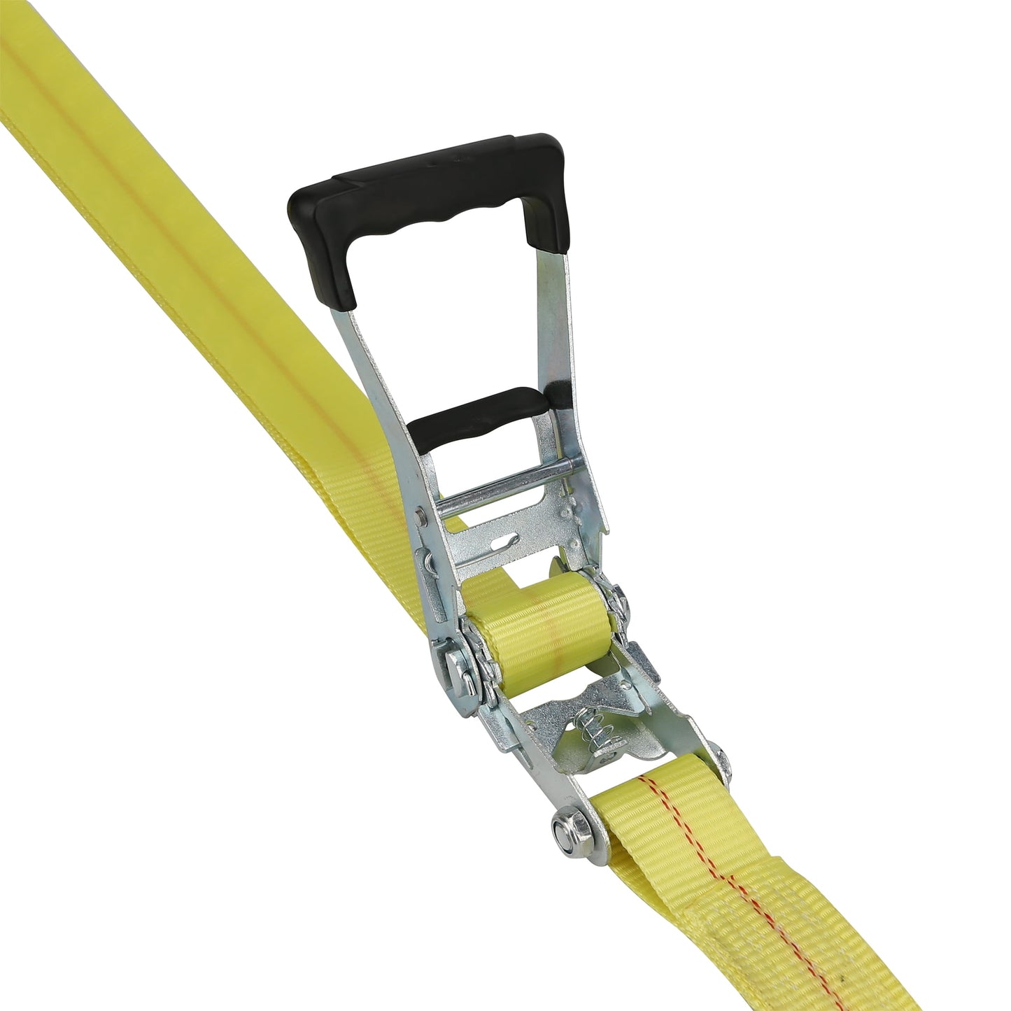 Hyper Tough Brand 2”x27" Tie down Straps with over Size  Ratchet Handle 3333lbs, Work Load with DJ-Hooks Single Pack