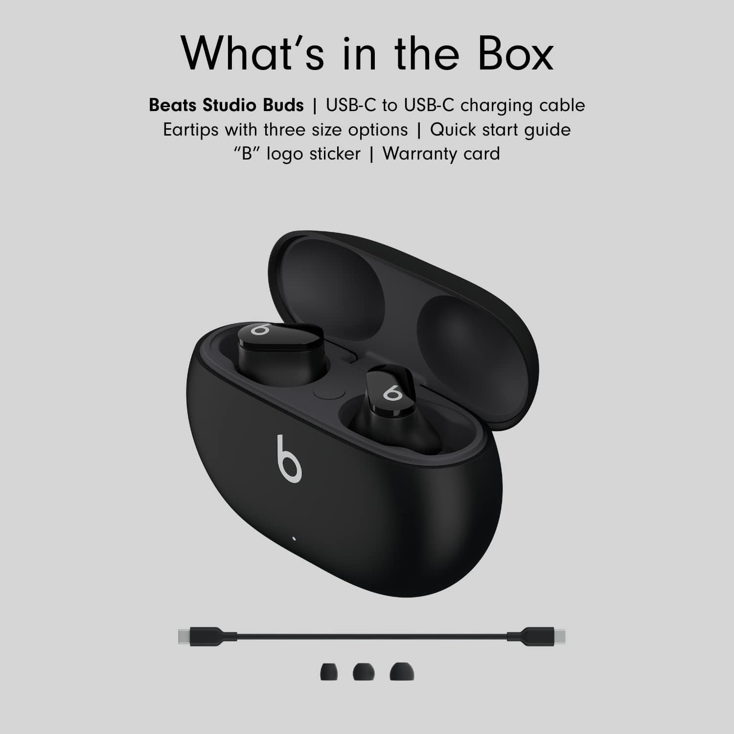 Beats Studio Buds with AppleCare+ for Headphones (2 Years) - Black