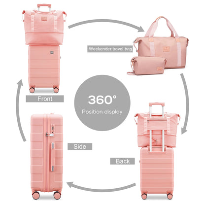 imiomo Luggage, ABS Hard Luggage Set with Spinner Wheels, with TSA Lock, Lightweight and Durable (Unisex)