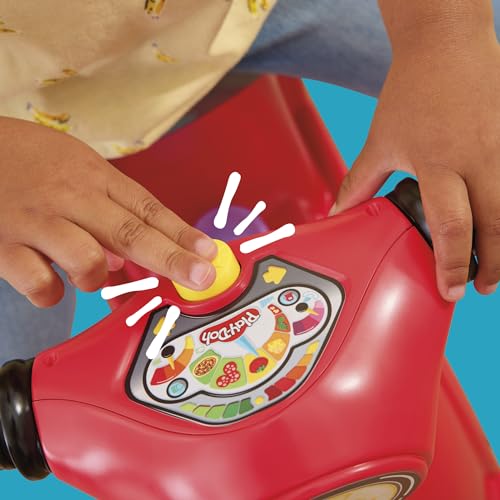 Play-Doh Pizza Delivery Scooter Playset, Large Ride-On Play Food Preschool Toys, Toy Pizza Set for Kids, Arts & Crafts for Boys & Girls, Ages 3+