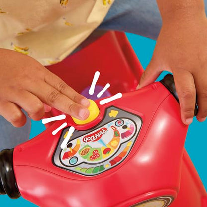 Play-Doh Pizza Delivery Scooter Playset, Large Ride-On Play Food Preschool Toys, Toy Pizza Set for Kids, Arts & Crafts for Boys & Girls, Ages 3+