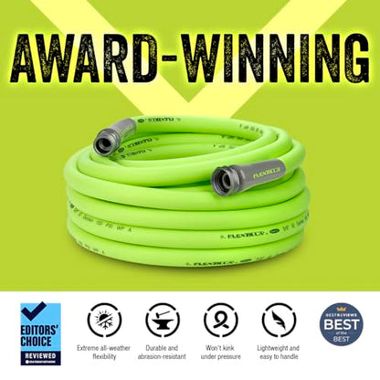 Flexzilla Garden Hose 5/8 in. x 50 ft, Heavy Duty, Lightweight, Drinking Water Safe, ZillaGreen - HFZG550YW-E