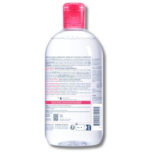 Bioderma Sensibio H2O Micellar Water, Makeup Remover Cleanser, Gentle for Skin, Fragrance-Free & Alcohol-Free, Gentle Face Cleanser for Sensitive Skin, 16.9 Fl Oz