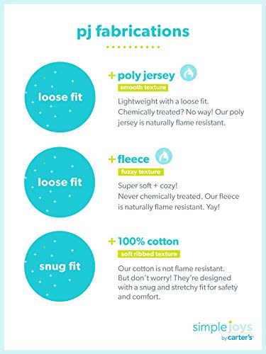 Simple Joys by Carter's Baby 3-Piece Snug-fit Cotton Holiday Pajama Set, Burgundy Stripe/Light Blue Moose, 5