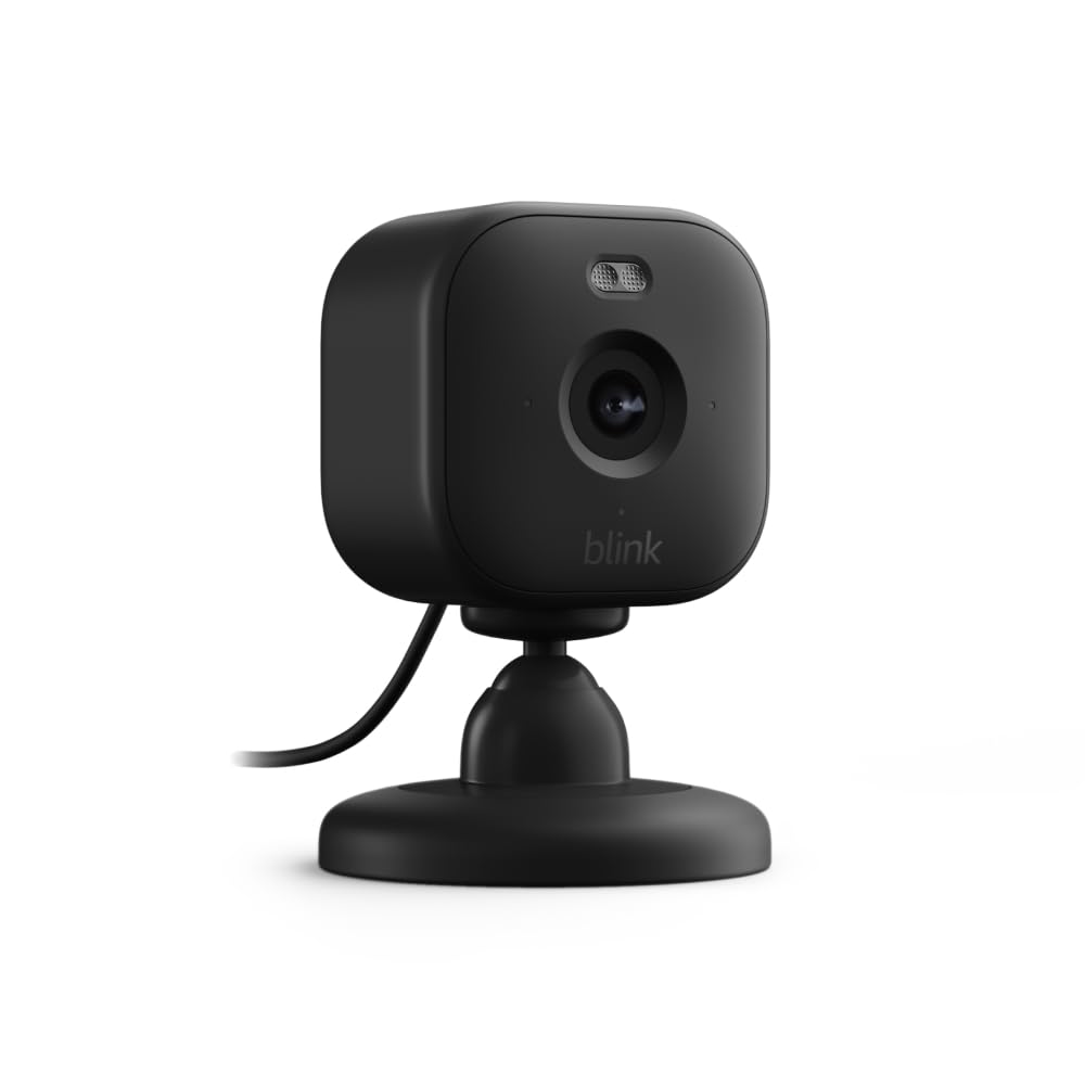 Blink Mini 2 — Home Security & Pet Camera(s) with HD video, color night view, motion detection, two-way audio, and built-in spotlight — 1 camera (Black)
