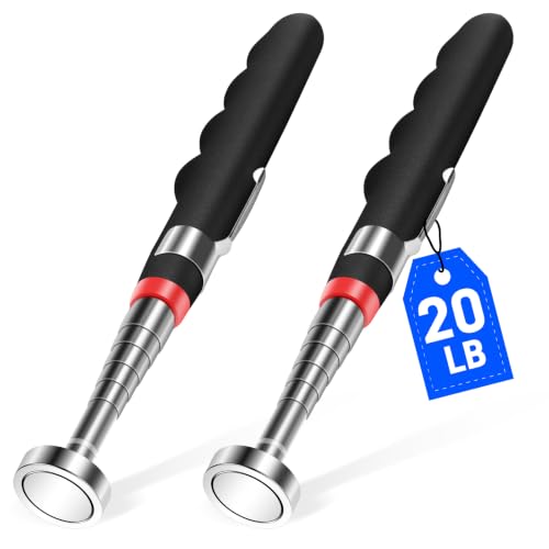 VSKIZ 2PCS Telescoping Magnetic Pickup Tool with 20lb Pull Force, 30in