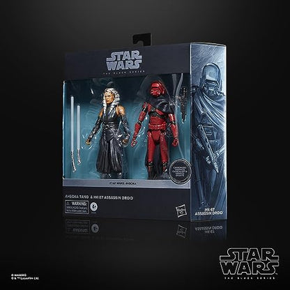 STAR WARS The Black Series Ahsoka Tano & HK-87 Assassin Droid, Ahsoka 6-Inch Action Figures, 2-Pack, Ages 4 and Up (Amazon Exclusive)