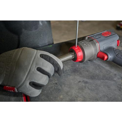 Ingersoll Rand 2236QTIMAX-2 DXS2 1/2" Air Impact Wrench, 2" Extended Anvil, Quiet, 1500 ft-lb Torque, Titanium Hammercase, Friction Ring Retainer, Pistol, Interchangeable Anvil, Multi-functional Tool