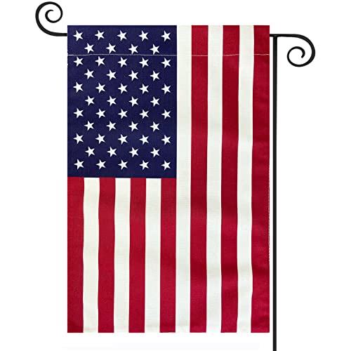 American Flag USA Garden Flag 12 x 18 - Patriotic Double Sided Small Flags for Yard