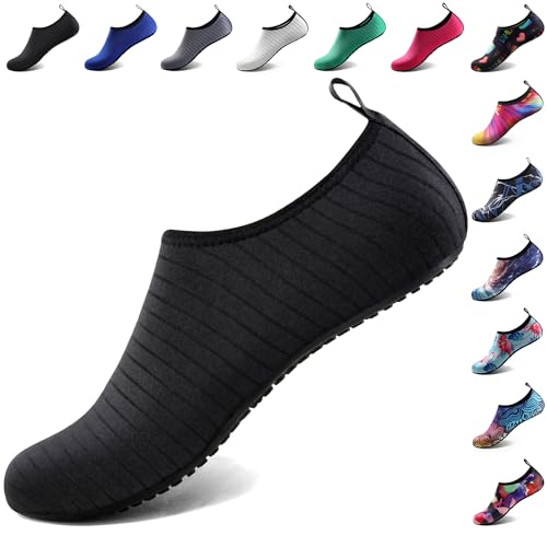 Water Shoes for Women Men Camping Cruise Travel Essentials Snorkeling Gear Outfits for Adults Beach Stuff Must Haves Supplies Summer Cool Vacation Accessories Pool Items Youth Size