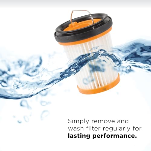 Shark WANDVAC Cordless Hand Vac, Lightweight, Portable at 1.4 lbs., Powerful Suction, Charging Dock, One-Touch Empty for Car & Home, Multi-Surface Pet Tool & Duster Crevice Tool, Rose Gold, WV201RGBRN