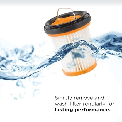 Shark WANDVAC Cordless Hand Vac, Lightweight, Portable at 1.4 lbs., Powerful Suction, Charging Dock, One-Touch Empty for Car & Home, Multi-Surface Pet Tool & Duster Crevice Tool, Rose Gold, WV201RGBRN