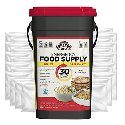 Augason Farms Deluxe 30-Day Emergency Food Supply, 200 Servings , Package/Color may vary