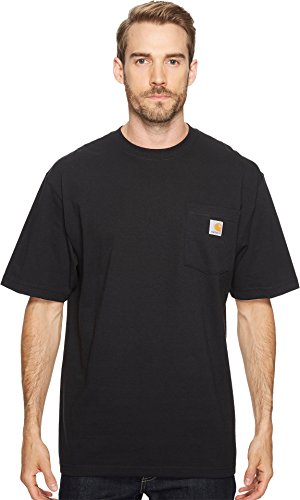 CarharttMenLoose Fit Heavyweight Short-Sleeve Pocket T-ShirtBlackLarge