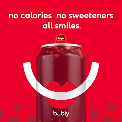 bubly Sparkling Water, 6 Flavor Variety Pack (Blackberry, Lime, Cherry, Grapefruit, Strawberry, Mango), Zero Sugar & Zero Calories, Seltzer Water, 12 Fl Oz Cans (Pack of 18)