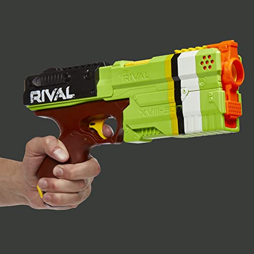 NERF Rival Kronos XVIII-500 Blaster, Breech-Load, 5 Rival Rounds, Spring Action, 90 FPS Velocity, Green (Amazon Exclusive)