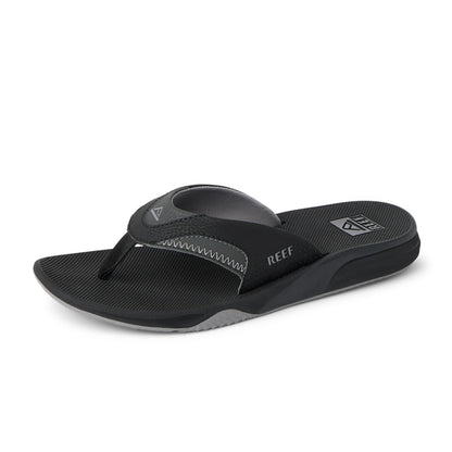 Reef Men's Cushion Fanning Flip-Flop, Black, 10