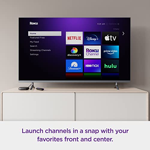 Roku Ultra | The Ultimate Streaming Device 4K/HDR/Dolby Vision/Atmos, Rechargeable Roku Voice Remote Pro, Ethernet Port, Hands-Free Controls, Lost Remote Finder, Free & Live TV