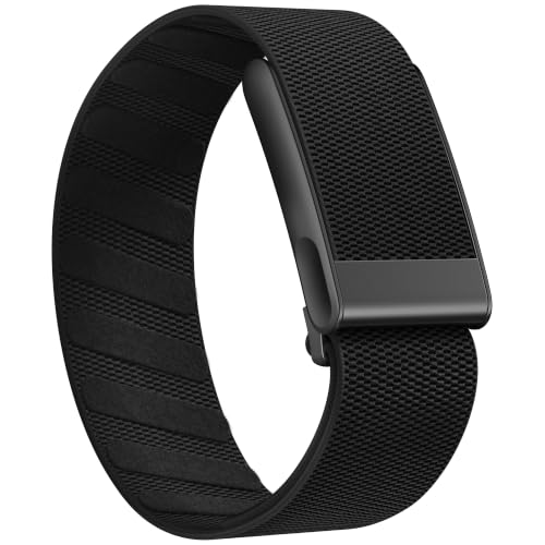 Getino Sport Band Compatible with Whoop 5.0 Bands One, Peak and Life/MG, Breathable Adjustable Elastic Replacement Soft Nylon Strap Accessories for Whoop Band 5.0 Fitness Tracker, BlackBlack