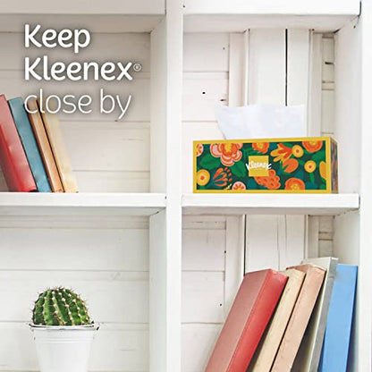 Kleenex Ultra Soft Facial Tissues, 8 Flat Boxes, 180 Tissues per Box, 3-Ply, Packaging May Vary