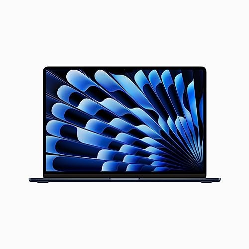 2023 Apple MacBook Air with Apple M2 chip (15.3-inch , 8GB RAM, 256GB SSD Storage) (QWERTY English) Midnight (Renewed)