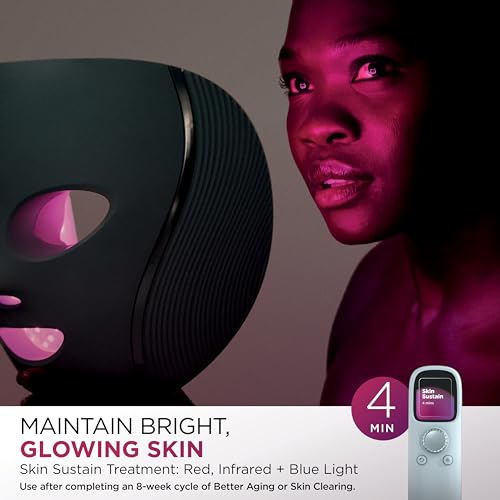 Shark CryoGlow LED Face Mask, Red Light Therapy, Under-Eye Cooling, FW312