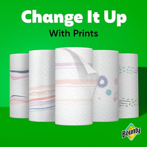 Bounty Select-A-Size Paper Towels, Prints, 2 Triple Rolls = 6 Regular Rolls