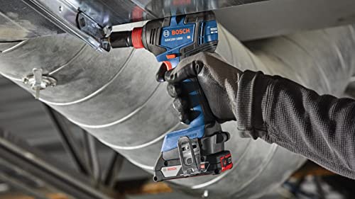 BOSCH GDX18V-1800B12 18V Two-In-One 1/4 In. and 1/2 In. Bit/Socket Impact Driver/Wrench Kit with 2 Ah Standard Power Battery