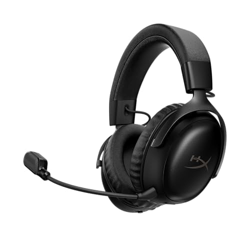 HyperX Cloud III S Wireless Gaming Headset | Multi-Platform Compatibility | Wireless Headphones | 2.4GHz + Bluetooth | 120-Hour Battery | Detachable Mic