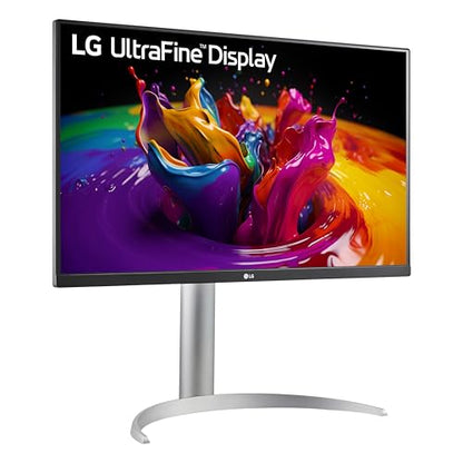 LG 27UP850K-W 27-inch Ultrafine 4K UHD (3840 x 2160) IPS Computer Monitor, 60Hz, 5ms, DisplayHDR 400, Built-in Speaker, HDMI, DisplayPort, USB Type-C 90W PD, Tilt/Height/Pivot Adjustable Stand, White
