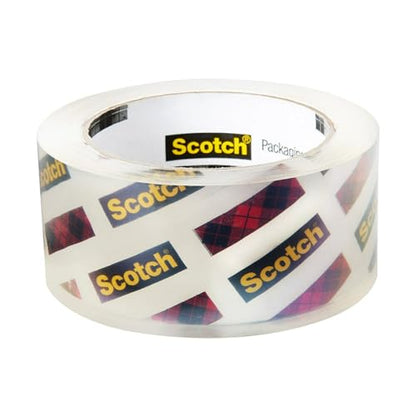 Scotch Box Lock Packing Tape, Clear, Extreme Grip Moving Tape, 1.88 in. x 54.6 yd, 3 Rolls, Tape Dispenser not Included