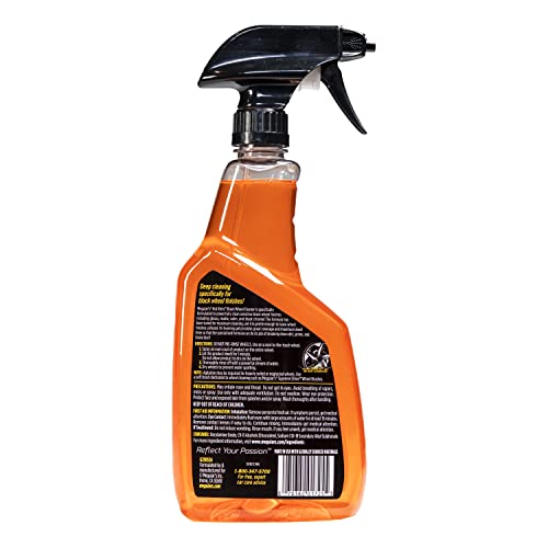 Meguiar's Hot Rims Black Wheel Cleaner, Best Cleaner for Matte Black Wheels - 24 Oz Spray Bottle