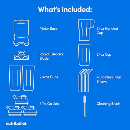 nutribullet Ultra Personal Blender, Deluxe Version, NB80500, 32 oz, Gray