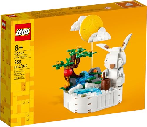 LEGO Jade Rabbit Building Toy Set, Fun Bunny Display Piece or Family Building Activity, Small Animal Toy for Boys and Girls, Great Gift for Kids Ages 8 and Up, 40643