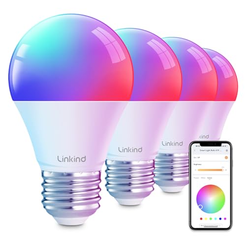 Linkind Smart Light Bulbs, Work with Alexa, Google Home, AiDot
