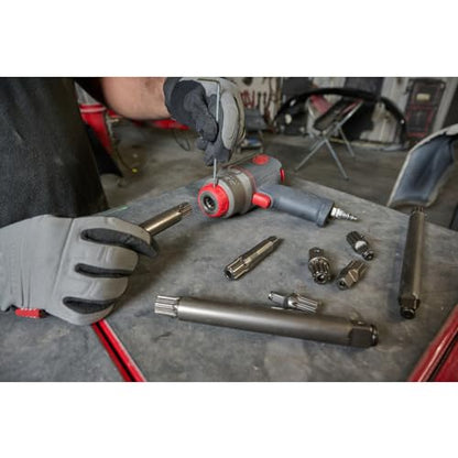 Ingersoll Rand 2236QTIMAX-2 DXS2 1/2" Air Impact Wrench, 2" Extended Anvil, Quiet, 1500 ft-lb Torque, Titanium Hammercase, Friction Ring Retainer, Pistol, Interchangeable Anvil, Multi-functional Tool