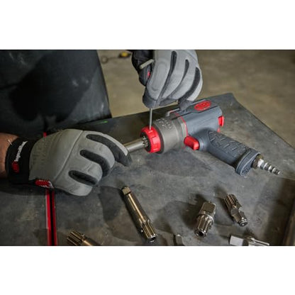 Ingersoll Rand 2236QTIMAX-2 DXS2 1/2" Air Impact Wrench, 2" Extended Anvil, Quiet, 1500 ft-lb Torque, Titanium Hammercase, Friction Ring Retainer, Pistol, Interchangeable Anvil, Multi-functional Tool