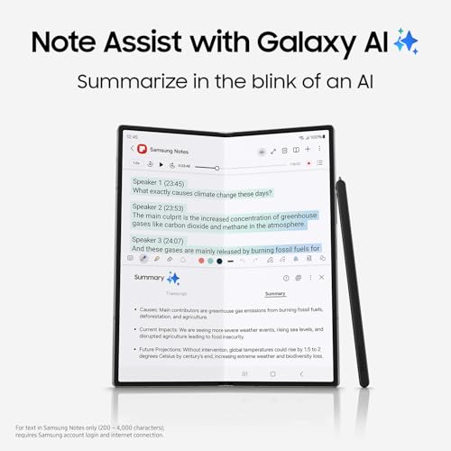 SAMSUNG Galaxy Z Fold 6 AI Cell Phone, 512GB Unlocked Android Smartphone, Circle to Search, Handsfree Live Interpreter, AI Photo Edits, Large Screen, 2024,US 1 Yr Manufacturer Warranty, Pink