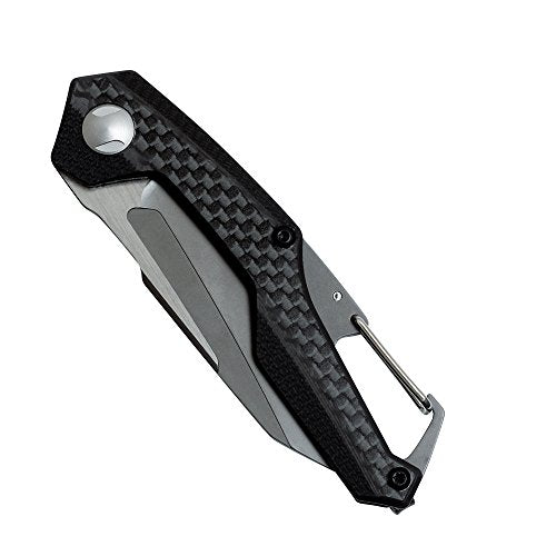 Kershaw Reverb Pocket Knife, 2.5-in. 8Cr13MoV Manual Open Blade, Lightweight, Outdoor Knife for Hiking, Camping,Black