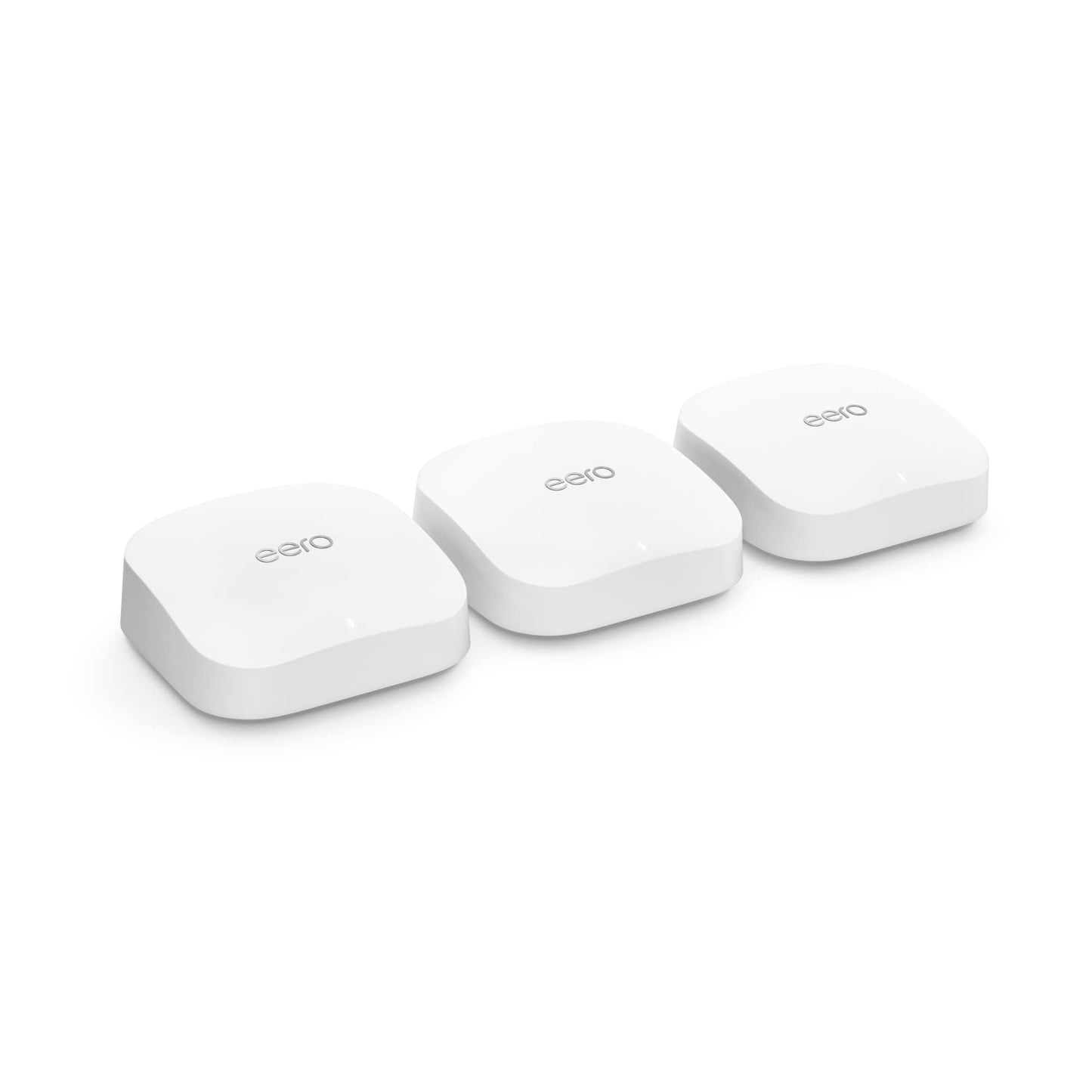 Amazon eero Pro 6E mesh wifi router (newest model) - 2.5 Gbps Ethernet, Coverage up to 6,000 sq. ft., Connect 100+ devices, 3-pack