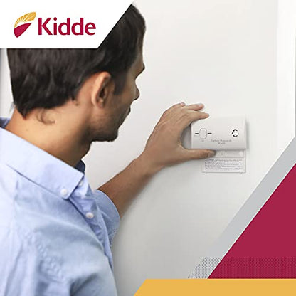 Kidde Carbon Monoxide Detector, Battery Powered CO Alarm with LEDs, Test-Reset Button, Low Battery Indicator, Portable