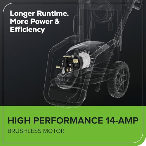 Greenworks 3000 PSI (2.0 GPM Max) Brushless Electric Pressure Washer